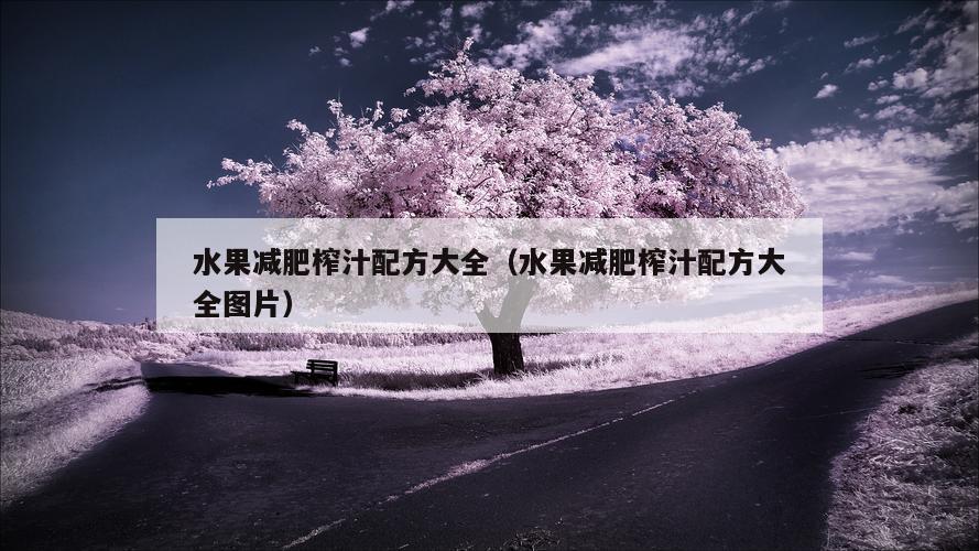 水果减肥榨汁配方大全（水果减肥榨汁配方大全图片）