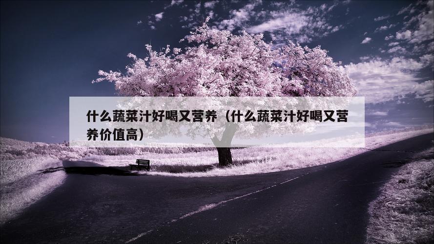 什么蔬菜汁好喝又营养（什么蔬菜汁好喝又营养价值高）