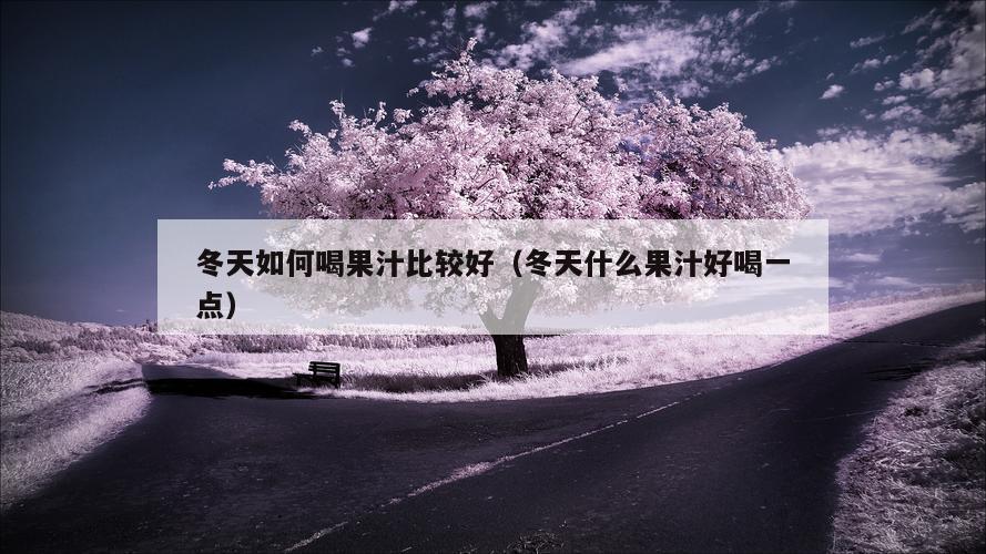 冬天如何喝果汁比较好（冬天什么果汁好喝一点）