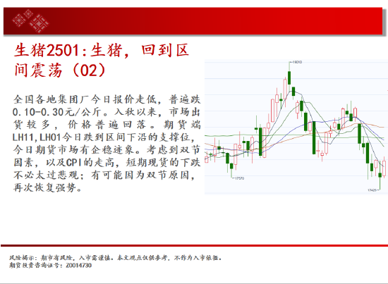 中天期货:生猪回到区间震荡 纯碱地位震荡